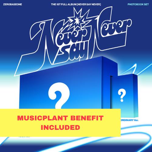 MUSICPLANT) ZEROBASEONE - THE 1ST FULL ALBUM [NEVER SAY NEVER] (PHOTOBOOK Ver.) (2 TYPES Random