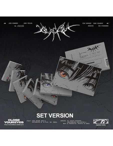 [Smart Album][SET] CLOSE YOUR EYES 3rd Mini Album - blackout (Eyes / 7SET Ver.)